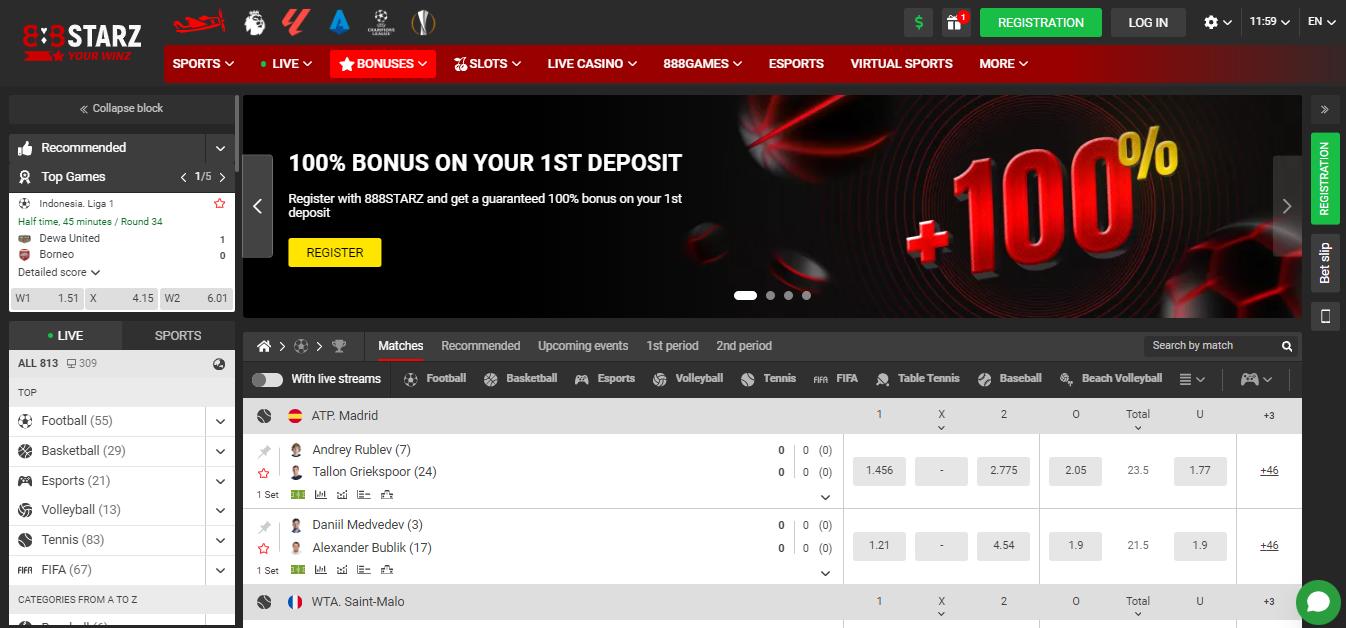 888Starz Sport Betting Indonesia, bettingindonesia.online