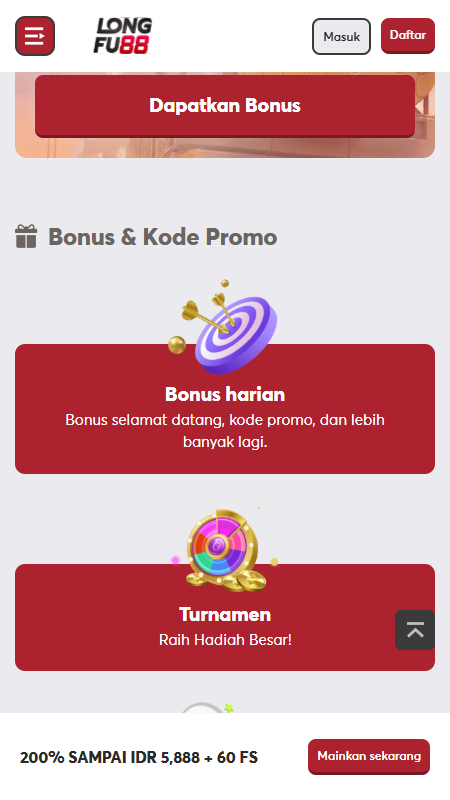 Longfu88 bonuses Indonesia